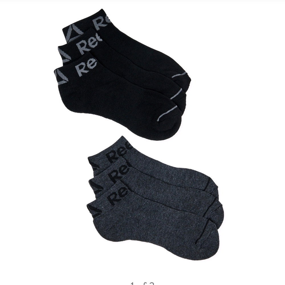 Reebok 6pack quarter cut socks